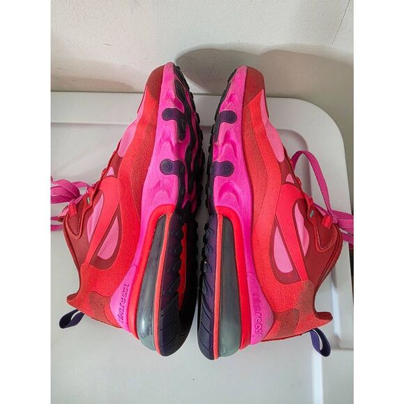Size 9 - Nike Air Max 270 React Mystic Pink Running Shoes - Picture 10 of 11